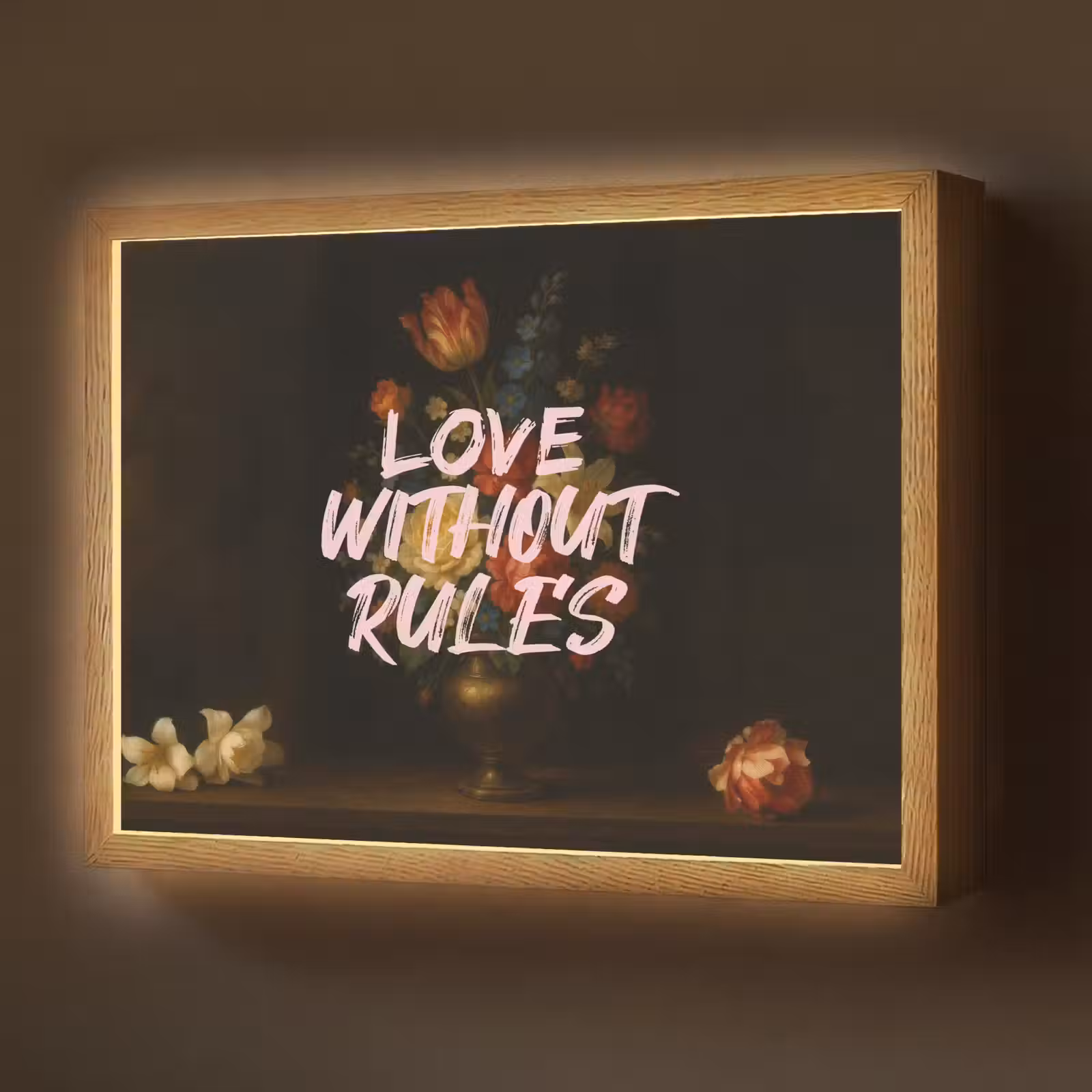 Lightbox - Wandlamp - Liefde - Modern - Bloemen — 1
