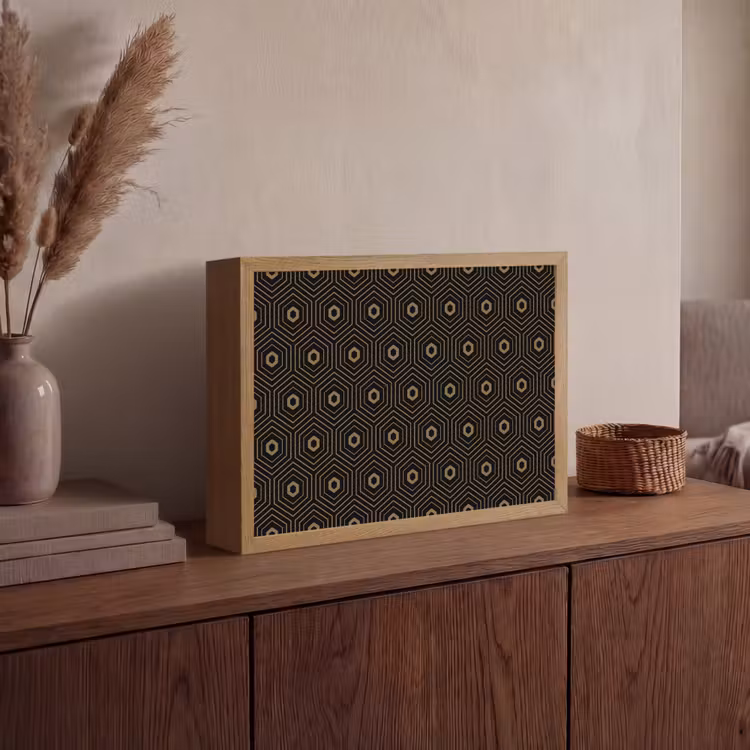 Lightbox - Wandlamp - Goud - Illusie - Patroon — 4