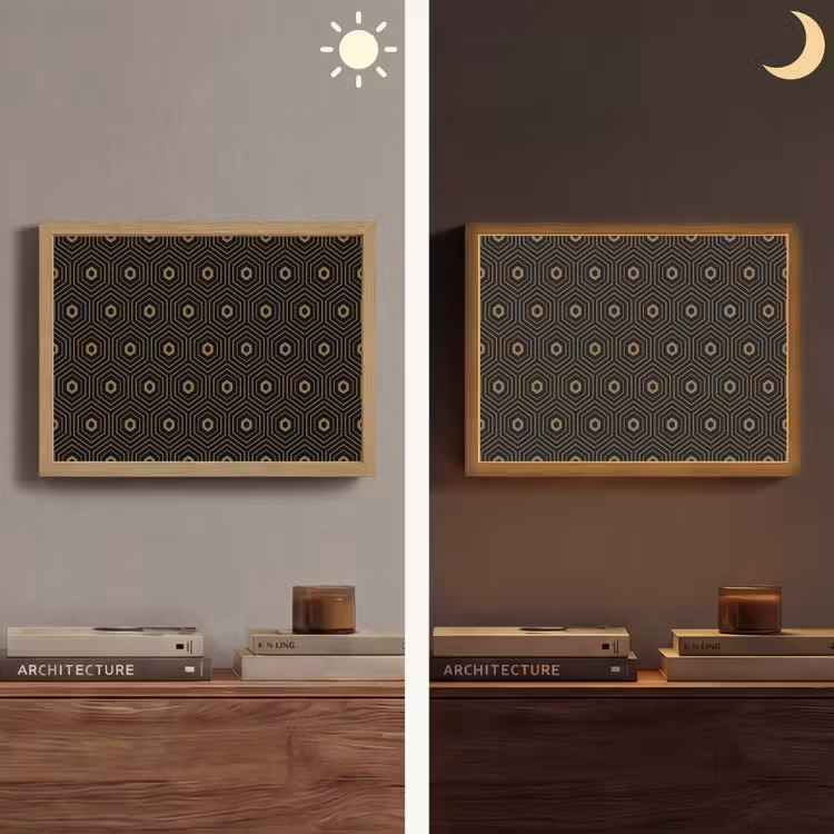 Lightbox - Wandlamp - Goud - Illusie - Patroon — 6