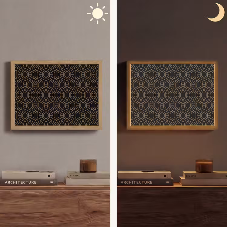 Lightbox - Wandlamp - Goud - Zwart - Rozetstructuur — 6
