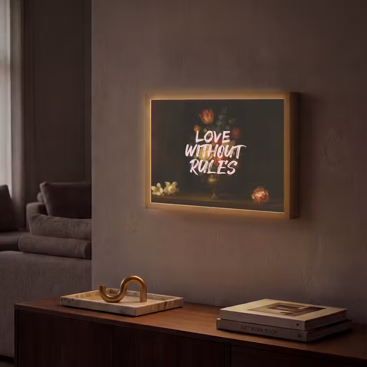 Lightbox - Wandlamp - Liefde - Modern - Bloemen — 2