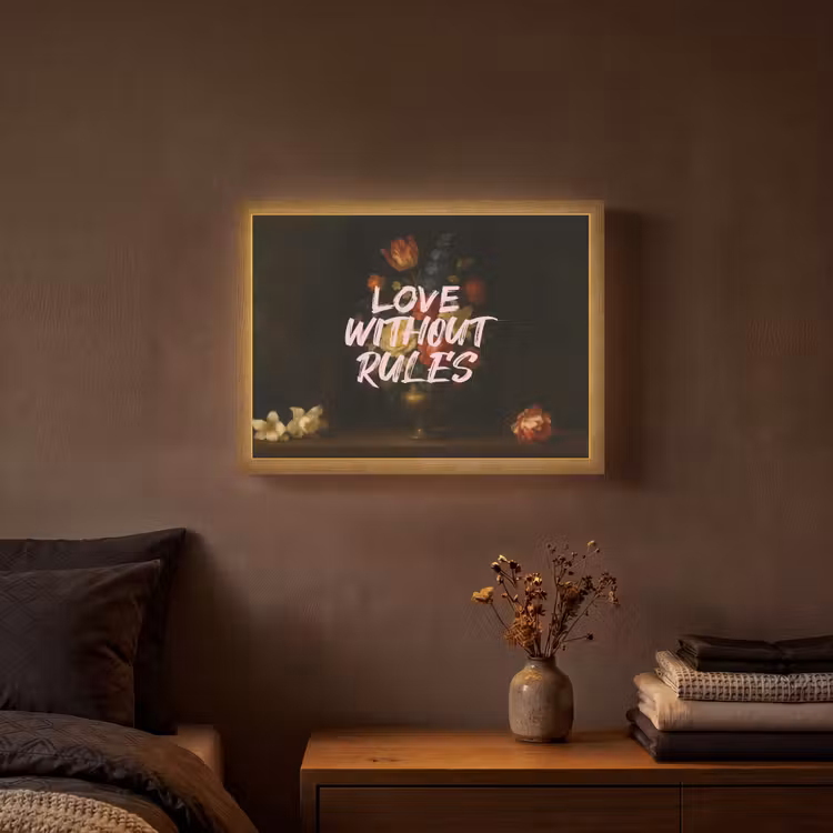Lightbox - Wandlamp - Liefde - Modern - Bloemen — 3
