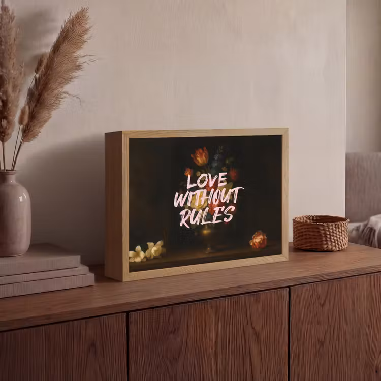 Lightbox - Wandlamp - Liefde - Modern - Bloemen — 4