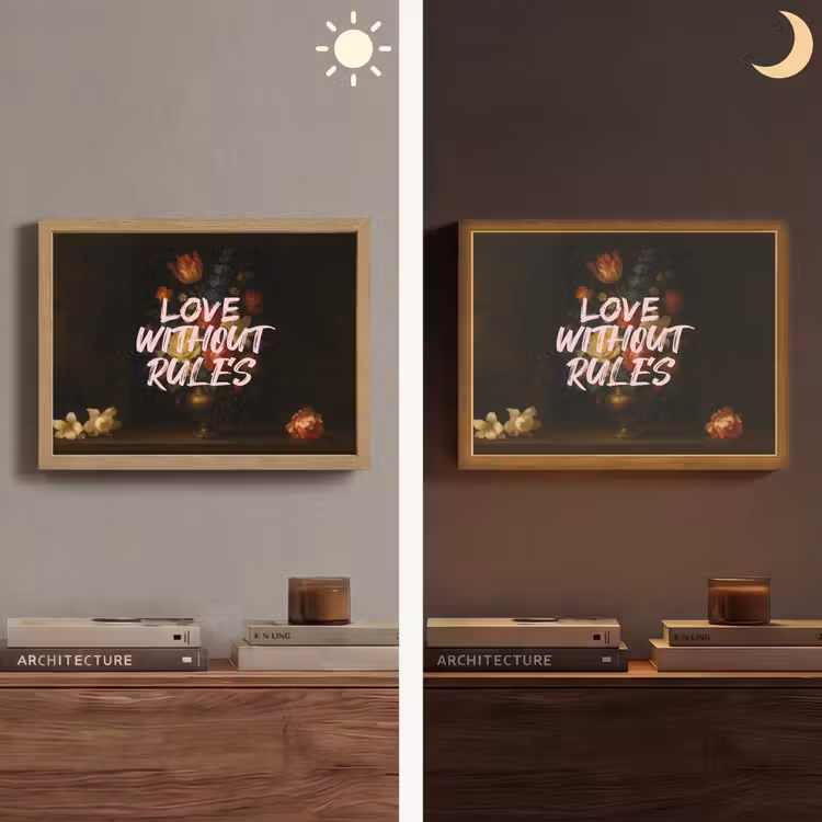 Lightbox - Wandlamp - Liefde - Modern - Bloemen — 6