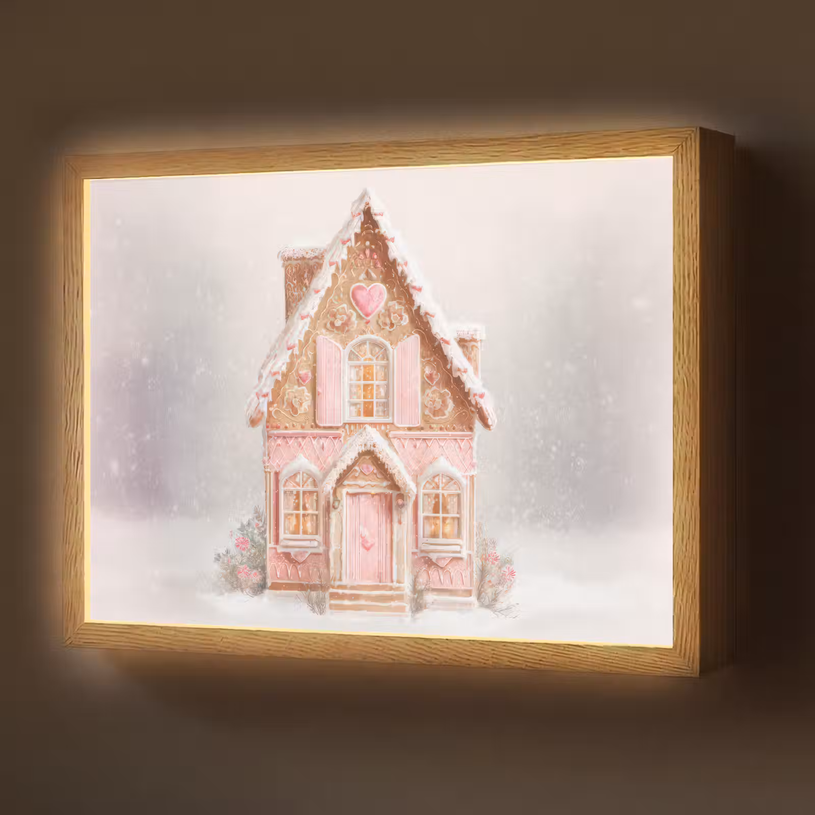 Lightbox - Wandlamp - Huisje - Suiker - Pastel — 1