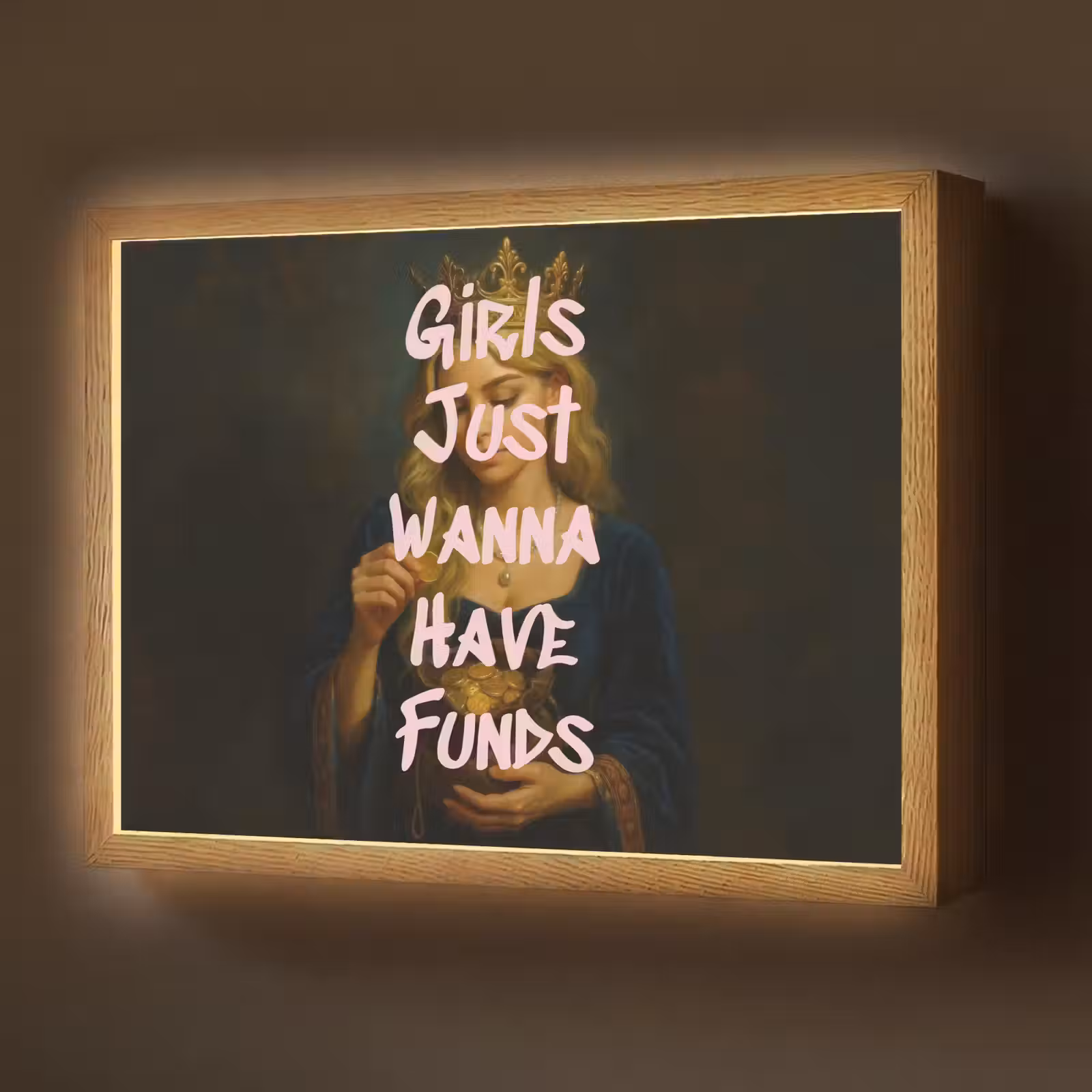 Lightbox - Wandlamp - Kroon - Vrouw - Jurk - Opvallend — 1