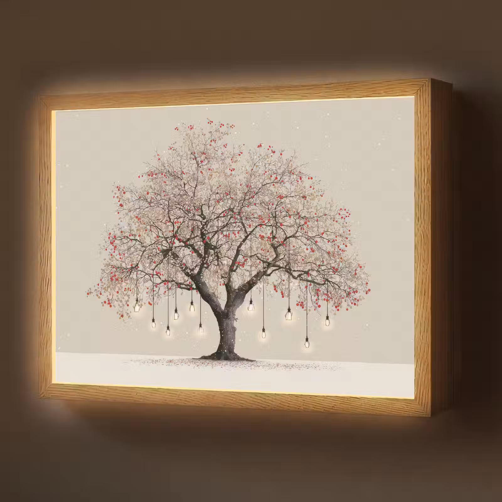 Lightbox - Wandlamp - Lichtboom - Winter - Kerst - Meerkleurig — 1