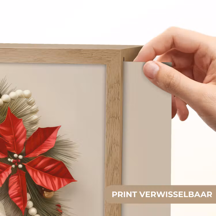 Lightbox - Wandlamp - Deurkrans - Strik - Kerst - Rood - Groen — 5