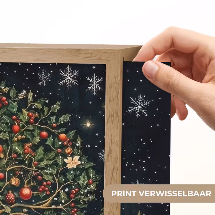 Lightbox - Wandlamp - Feestboom - Winterhemel - Kleurrijk — 5