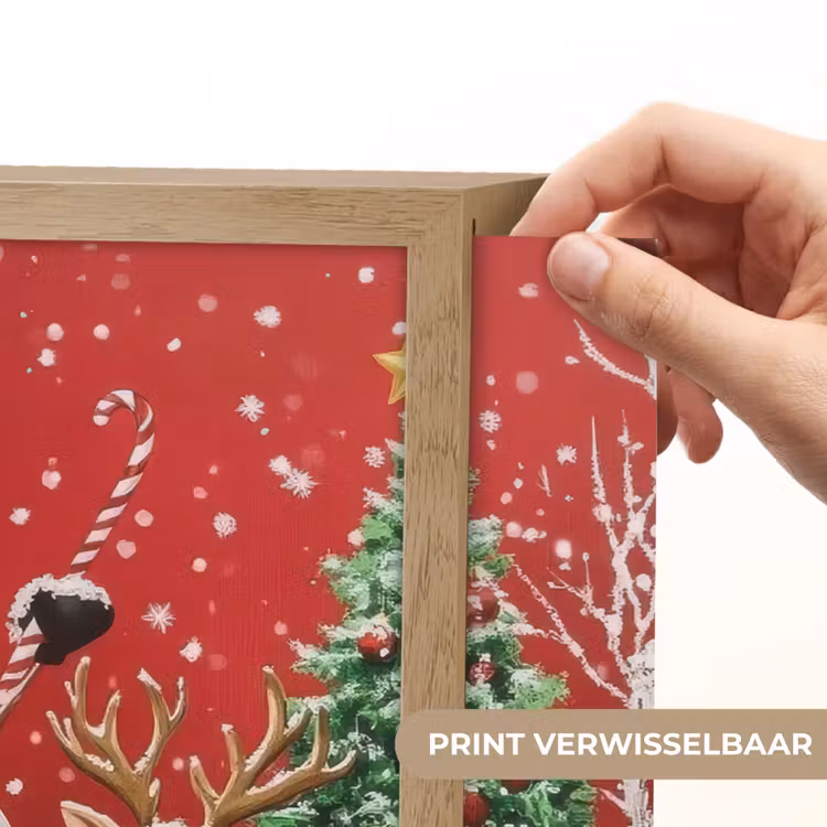Lightbox - Wandlamp - Feestvreugde - Winterbos - Kleurrijk — 5