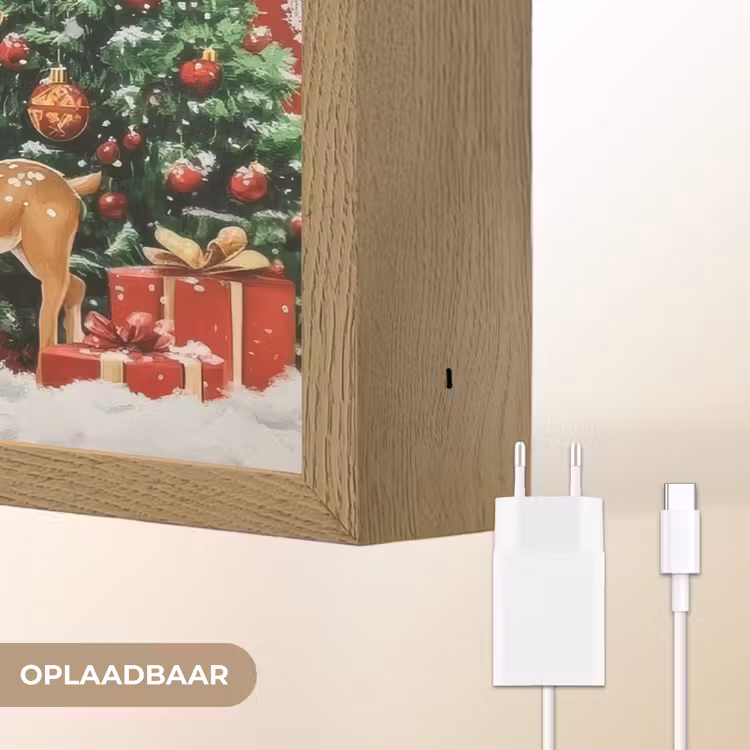Lightbox - Wandlamp - Feestvreugde - Winterbos - Kleurrijk — 7