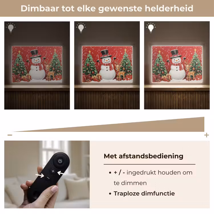 Lightbox - Wandlamp - Feestvreugde - Winterbos - Kleurrijk — 9