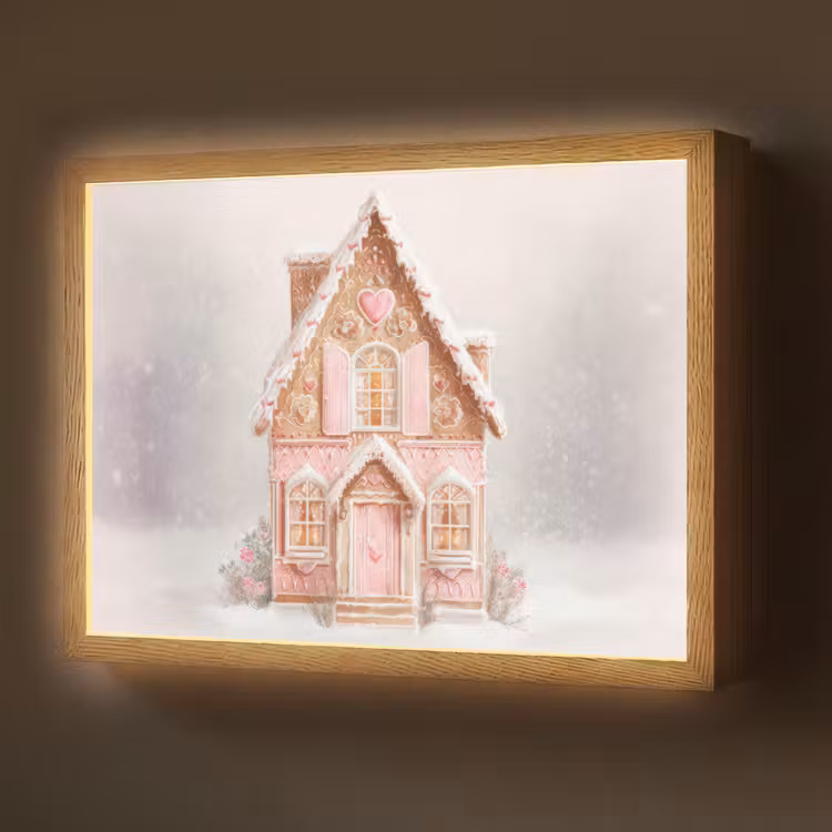 Lightbox - Wandlamp - Huisje - Suiker - Pastel — 1