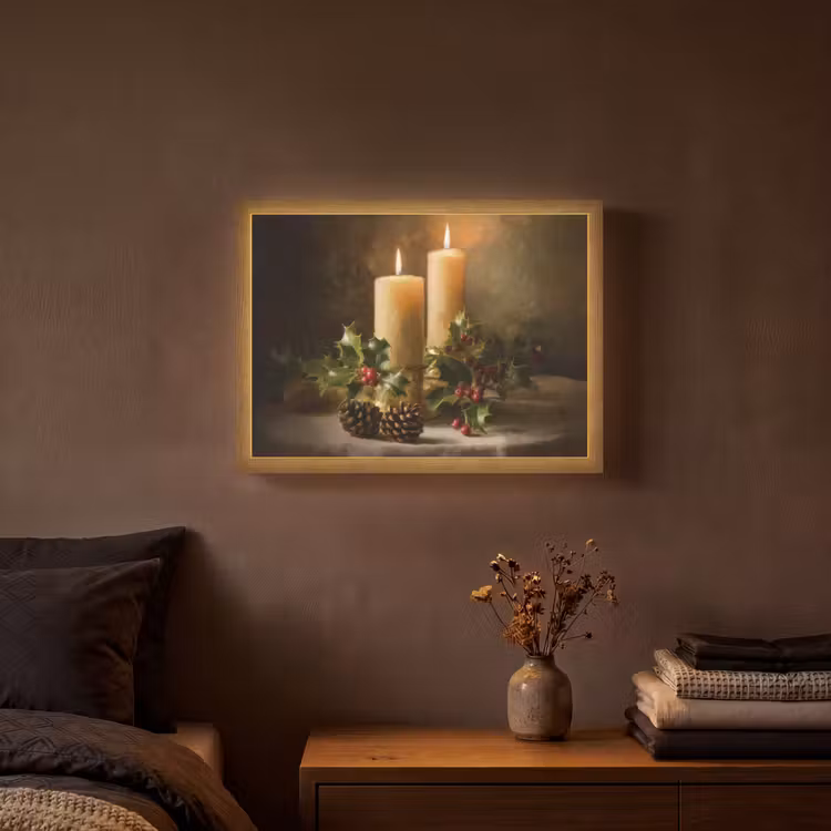 Lightbox - Wandlamp - Kaarslicht - Kerst - Veelkleurig — 3