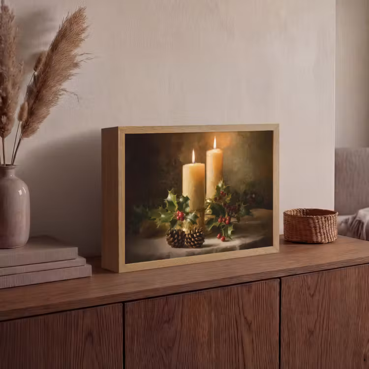 Lightbox - Wandlamp - Kaarslicht - Kerst - Veelkleurig — 4