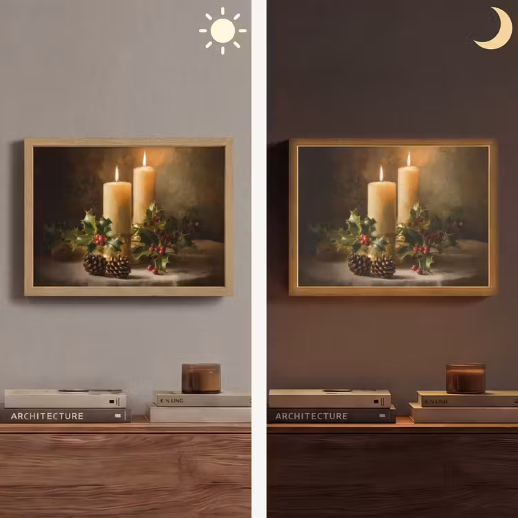 Lightbox - Wandlamp - Kaarslicht - Kerst - Veelkleurig — 6
