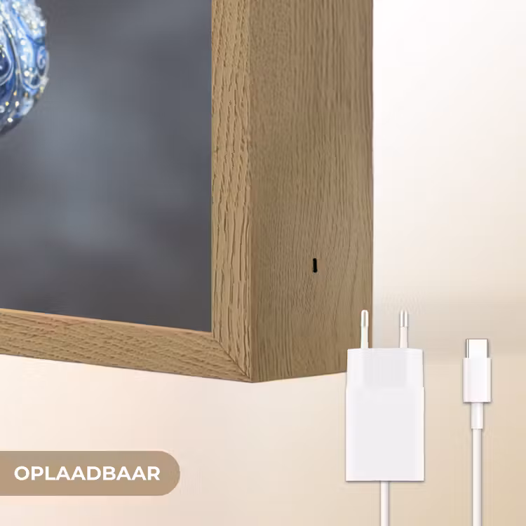Lightbox - Wandlamp - Kerstbal - Versierd - Blauw — 7