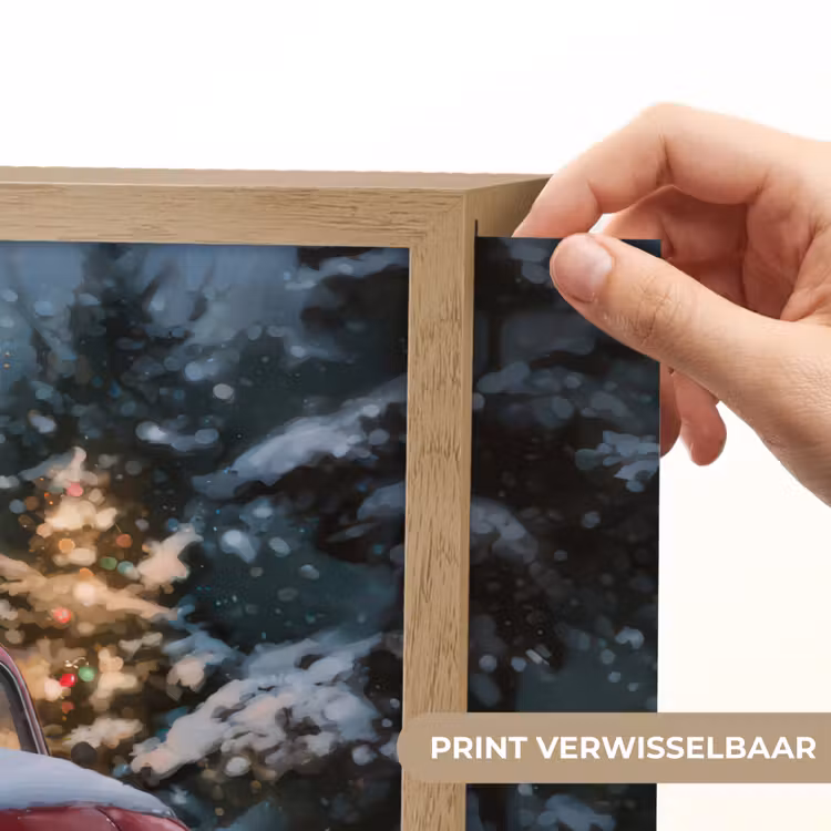 Lightbox - Wandlamp - Kersttruck - Sneeuwbos - Rood — 5