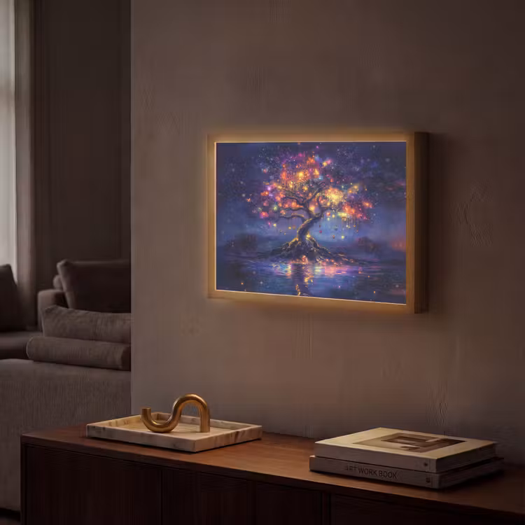 Lightbox - Wandlamp - Kosmisch - lichtboom - Kerst - Kleurrijk — 2