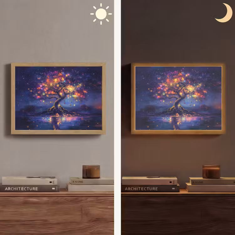 Lightbox - Wandlamp - Kosmisch - lichtboom - Kerst - Kleurrijk — 6