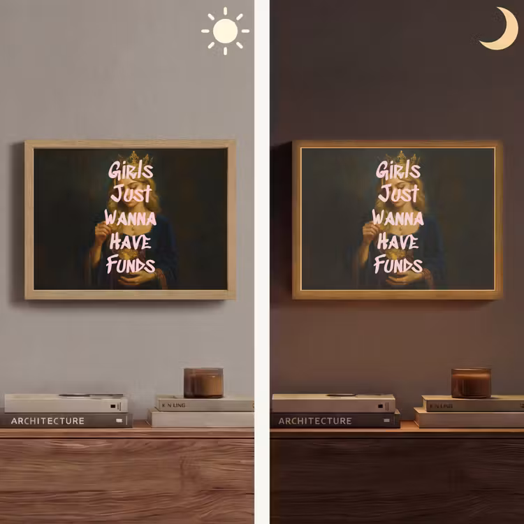 Lightbox - Wandlamp - Kroon - Vrouw - Jurk - Opvallend — 6