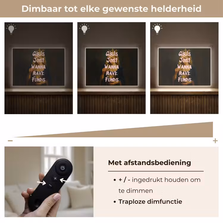 Lightbox - Wandlamp - Kroon - Vrouw - Jurk - Opvallend — 9