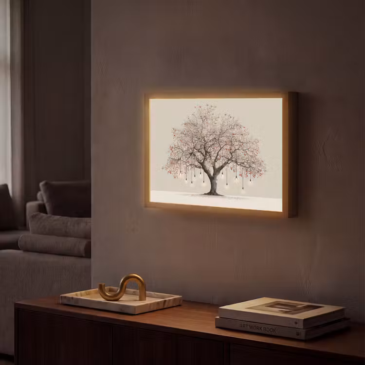Lightbox - Wandlamp - Lichtboom - Winter - Kerst - Meerkleurig — 2