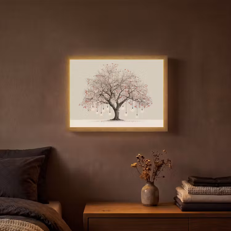 Lightbox - Wandlamp - Lichtboom - Winter - Kerst - Meerkleurig — 3