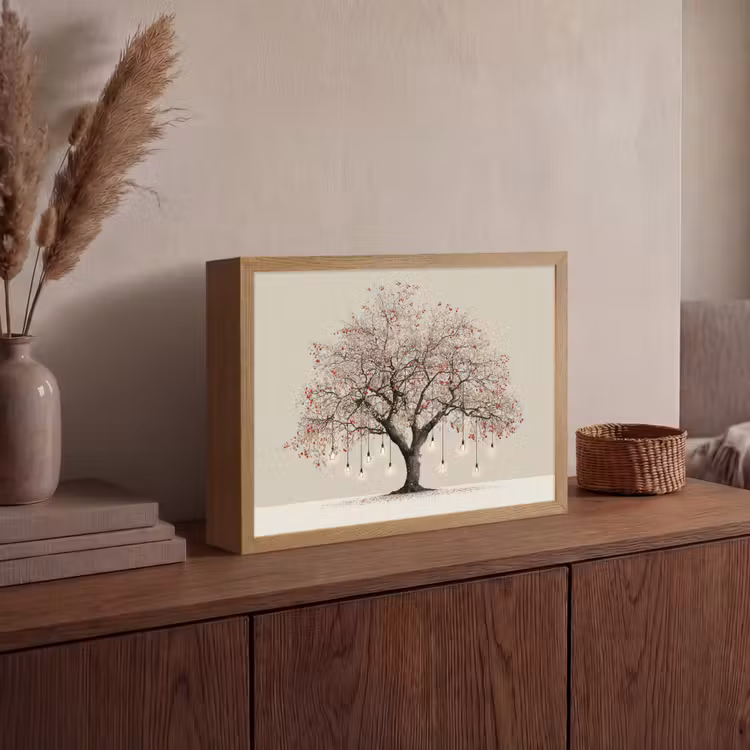 Lightbox - Wandlamp - Lichtboom - Winter - Kerst - Meerkleurig — 4