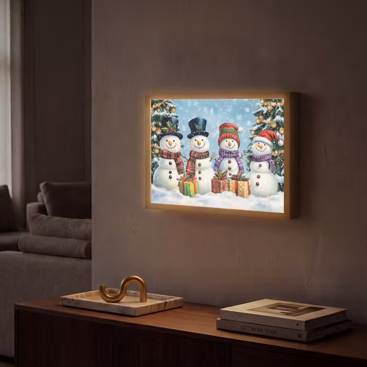 Lightbox - Wandlamp - Vrolijk - Sneeuw - Kleurrijk — 2