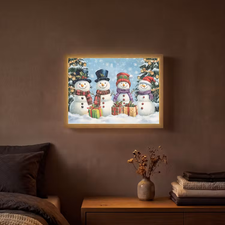 Lightbox - Wandlamp - Vrolijk - Sneeuw - Kleurrijk — 3