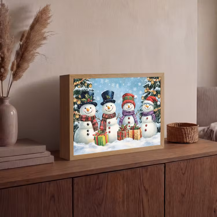 Lightbox - Wandlamp - Vrolijk - Sneeuw - Kleurrijk — 4