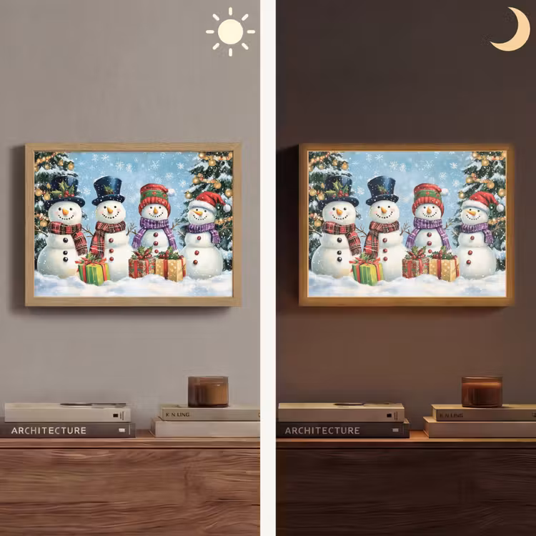 Lightbox - Wandlamp - Vrolijk - Sneeuw - Kleurrijk — 6