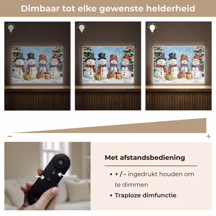 Lightbox - Wandlamp - Vrolijk - Sneeuw - Kleurrijk — 9