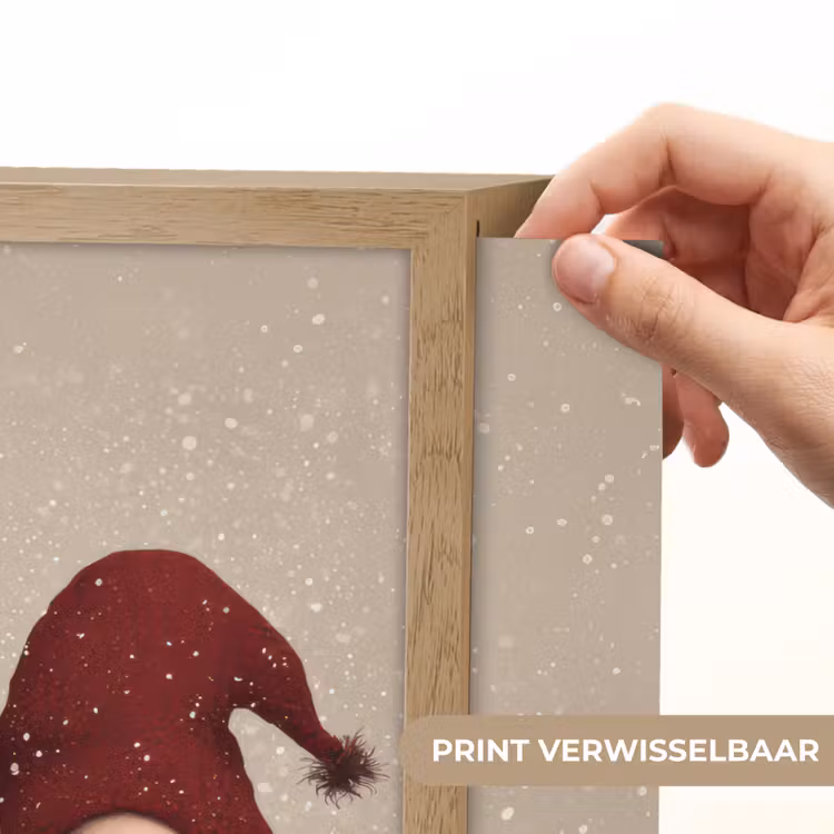Lightbox - Wandlamp - Kabouters - Kerst - Sneeuw - Puntmutsen — 5
