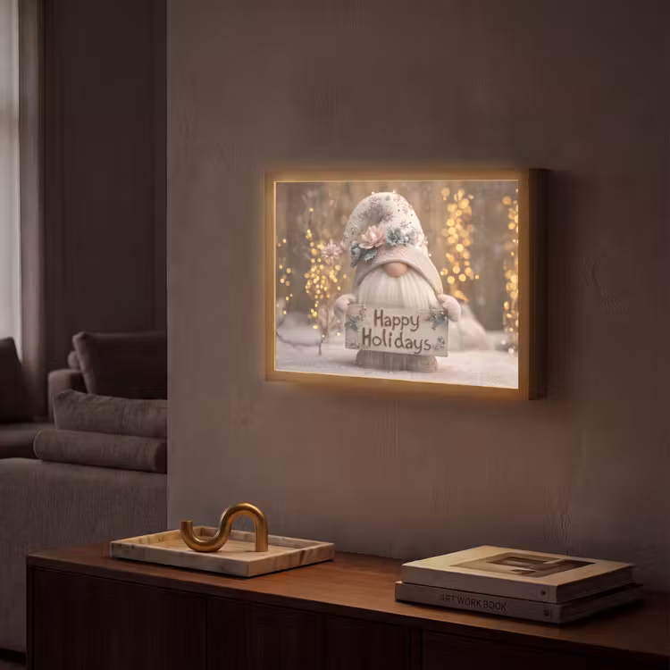 Lightbox - Wandlamp - Kerst - Gnome - Bord - Kleurrijk — 2