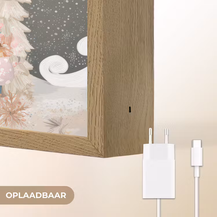 Lightbox - Wandlamp - Kerst - Gnomen - Pastel — 7