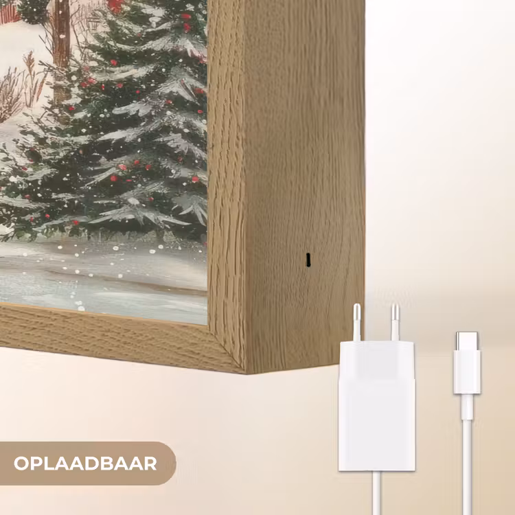 Lightbox - Wandlamp - Kerstsfeer - Landelijk - Rood — 7