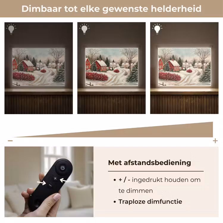 Lightbox - Wandlamp - Kerstsfeer - Landelijk - Rood — 9