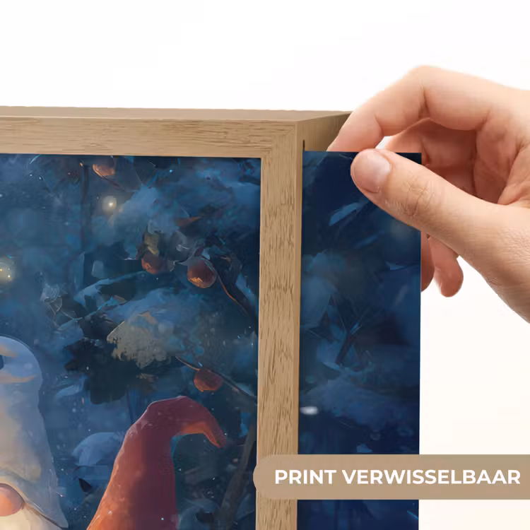Lightbox - Wandlamp - Winter - Gnooms - Eekhoorns - Meerkleurig — 5