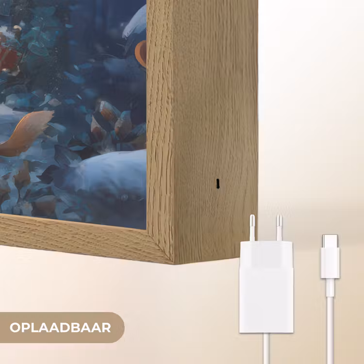 Lightbox - Wandlamp - Winter - Gnooms - Eekhoorns - Meerkleurig — 7