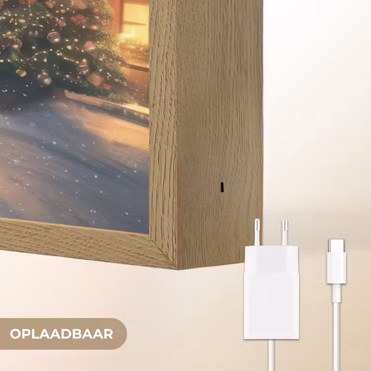 Lightbox - Wandlamp - Kerstman - Dorp - Hert - Donker — 7