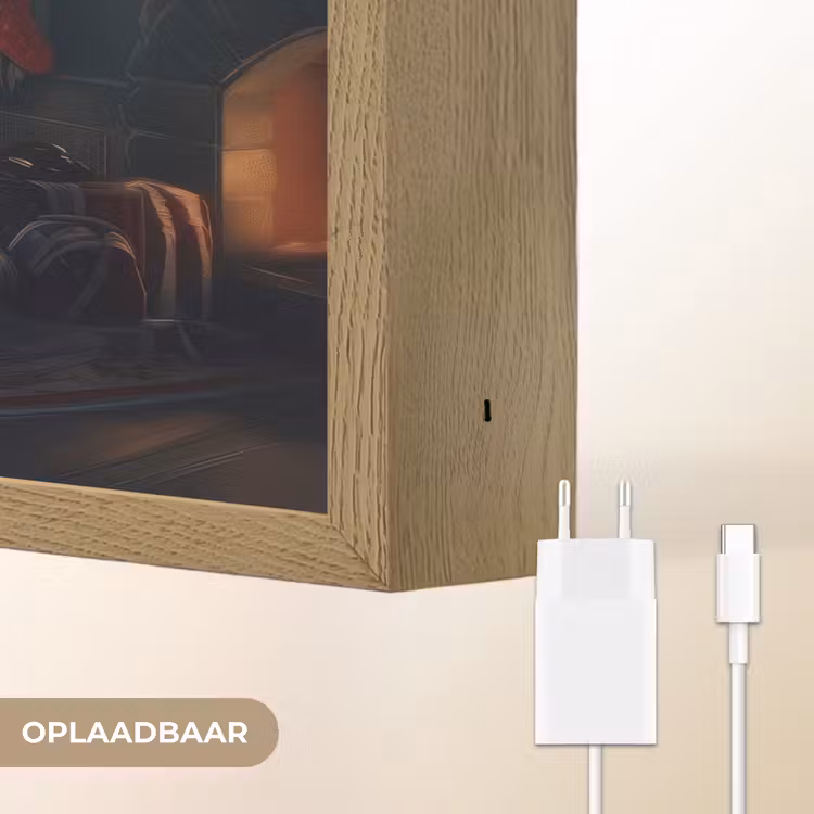 Lightbox - Wandlamp - Kerstman - Haard - Donker — 7