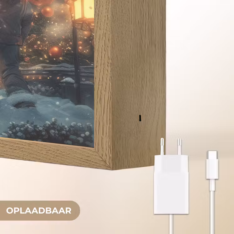 Lightbox - Wandlamp - Kerstvreugde - Sneeuw - Kleurrijk — 7