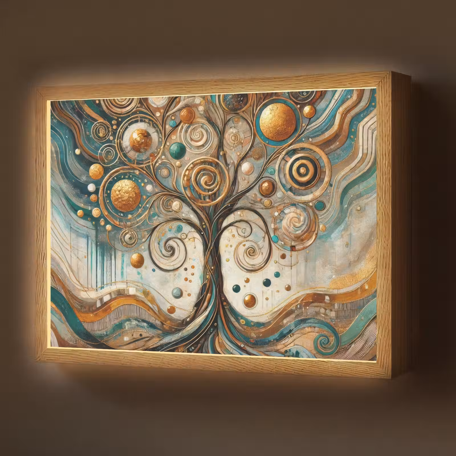 Lightbox - Wandlamp - Levensboom - Boom - Abstract - Modern — 1