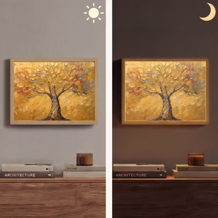 Lightbox - Wandlamp - Goud - Boom - Abstract - Modern — 6