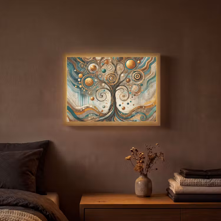 Lightbox - Wandlamp - Levensboom - Boom - Abstract - Modern — 3