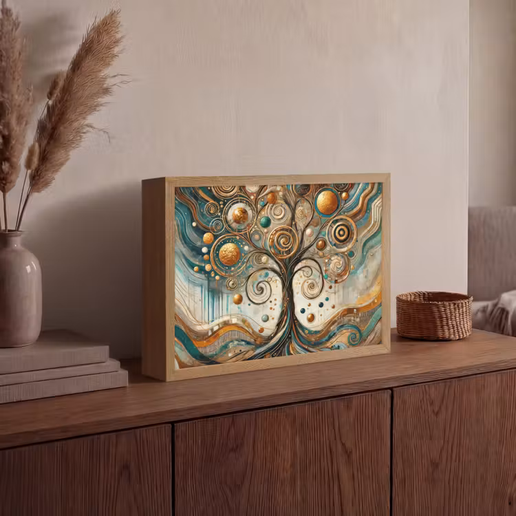 Lightbox - Wandlamp - Levensboom - Boom - Abstract - Modern — 4