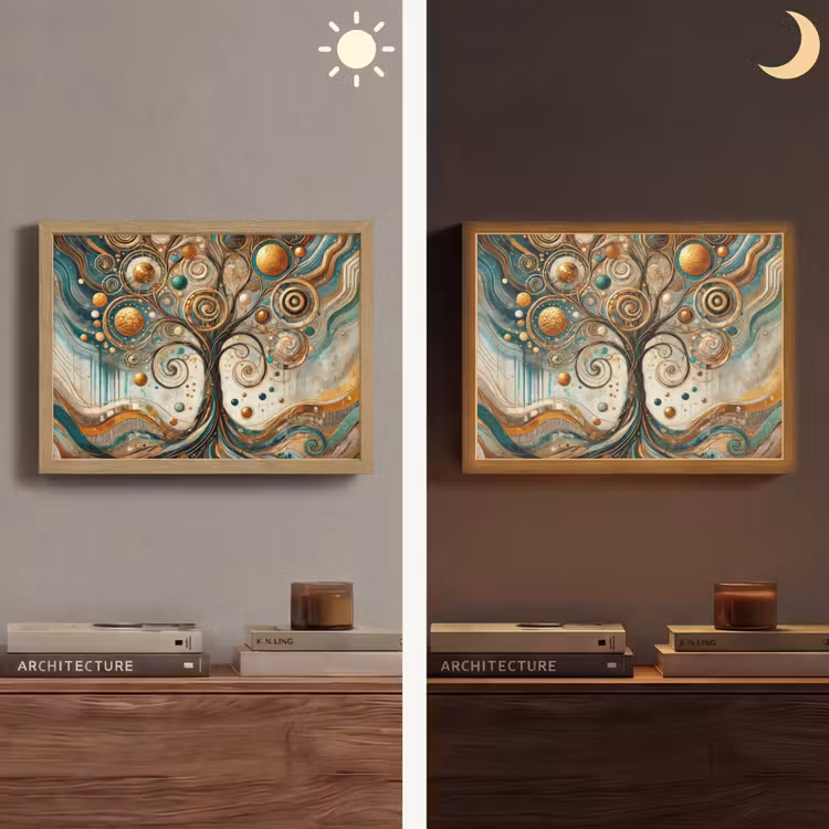 Lightbox - Wandlamp - Levensboom - Boom - Abstract - Modern — 6