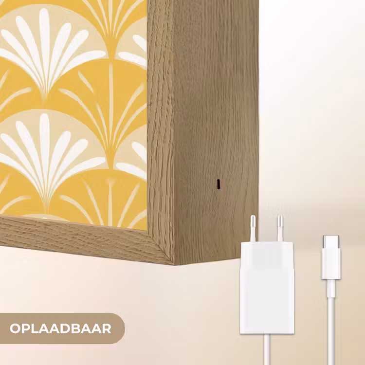 Lightbox - Wandlamp - Waaier - Geel - Art — 7